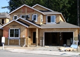 Front Garage Door and Opener Installation on New Construction Home